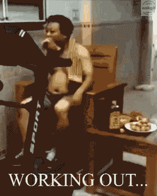 Me working out for my six in one abs.