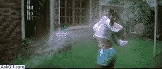 This is how I enjoy bathing in rain water.