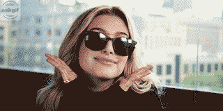 This is how my friend shows off after purchasing a new spectacle.