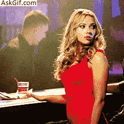 When someone offers you a drink at a bar.