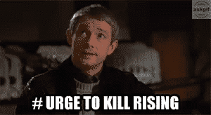 When someone puts their finger over my screen to show something.