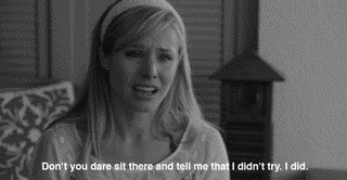 When they try to blame you for not putting effort in saving the relationship.