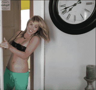 When you do not want your husband to see the big clock you wasted all his money on.