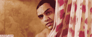 When you forget to take a towel while showering.