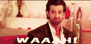 When your girl friend ask how she is looking in her new dress.