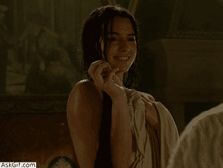 When your husband comes in the bathroom when you are taking a bath.