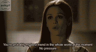 You are probably my best friend in the whole world at the moment. No Pressure.